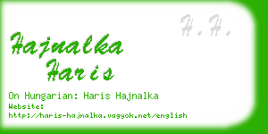 hajnalka haris business card